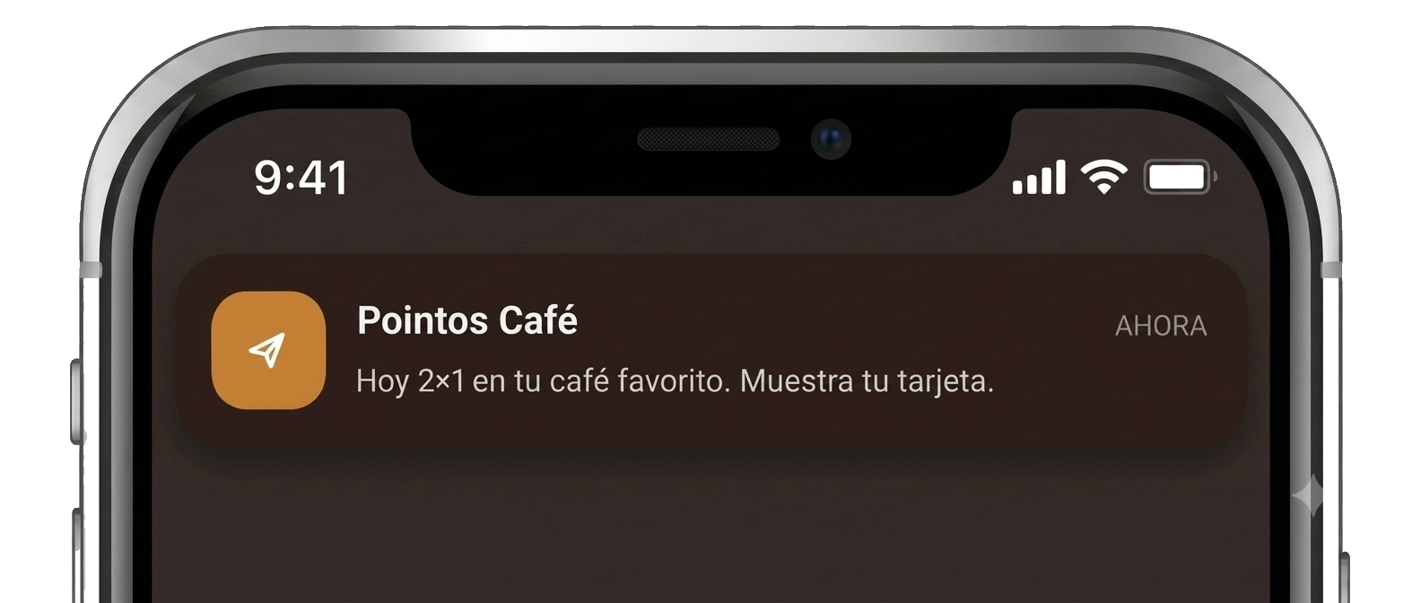 Notificación por geolocalización cerca de la sucursal